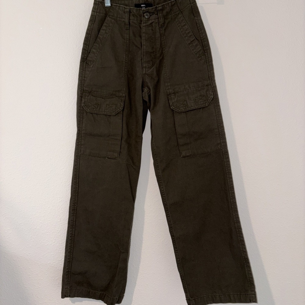 Vans Arroyo Women's Olive Green Wide Leg Cargo Pants Size 22
